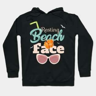 Resting Beach Face Funny Beach Lovers Tshirt Hoodie